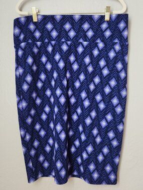 LuLaRoe Artsy Geometric Designed Skirt Womens Size XLarge